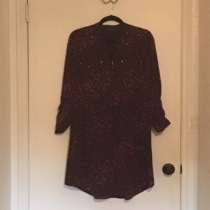 Apt. 9: 3/4 ROLL SLEEVE PRINTED DRESS